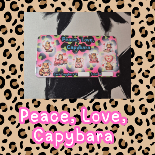 Peace, Love, Capybara A6 Challenge