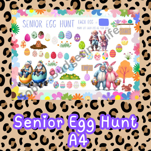 Senior Egg Hunt A4 Digital Download