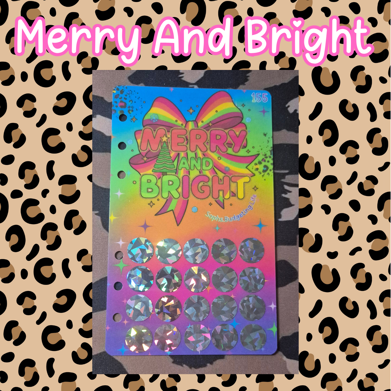 Merry and Bright A6 Scratch Off