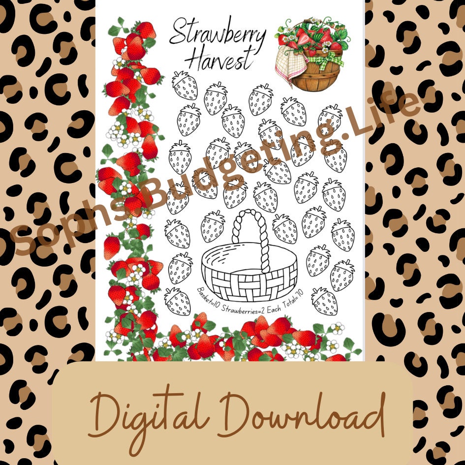Strawberry Harvest A4 Digital Download