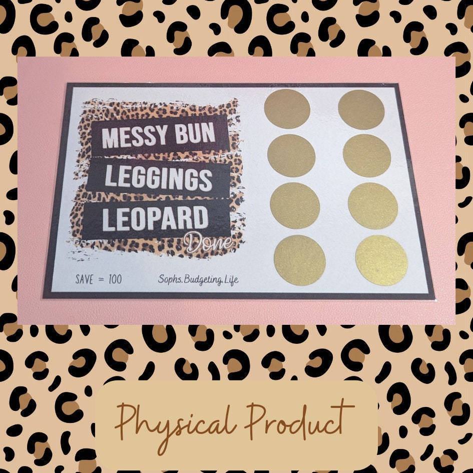 Messy Bun, Leggings, Leopard A5 Scratch Challenge