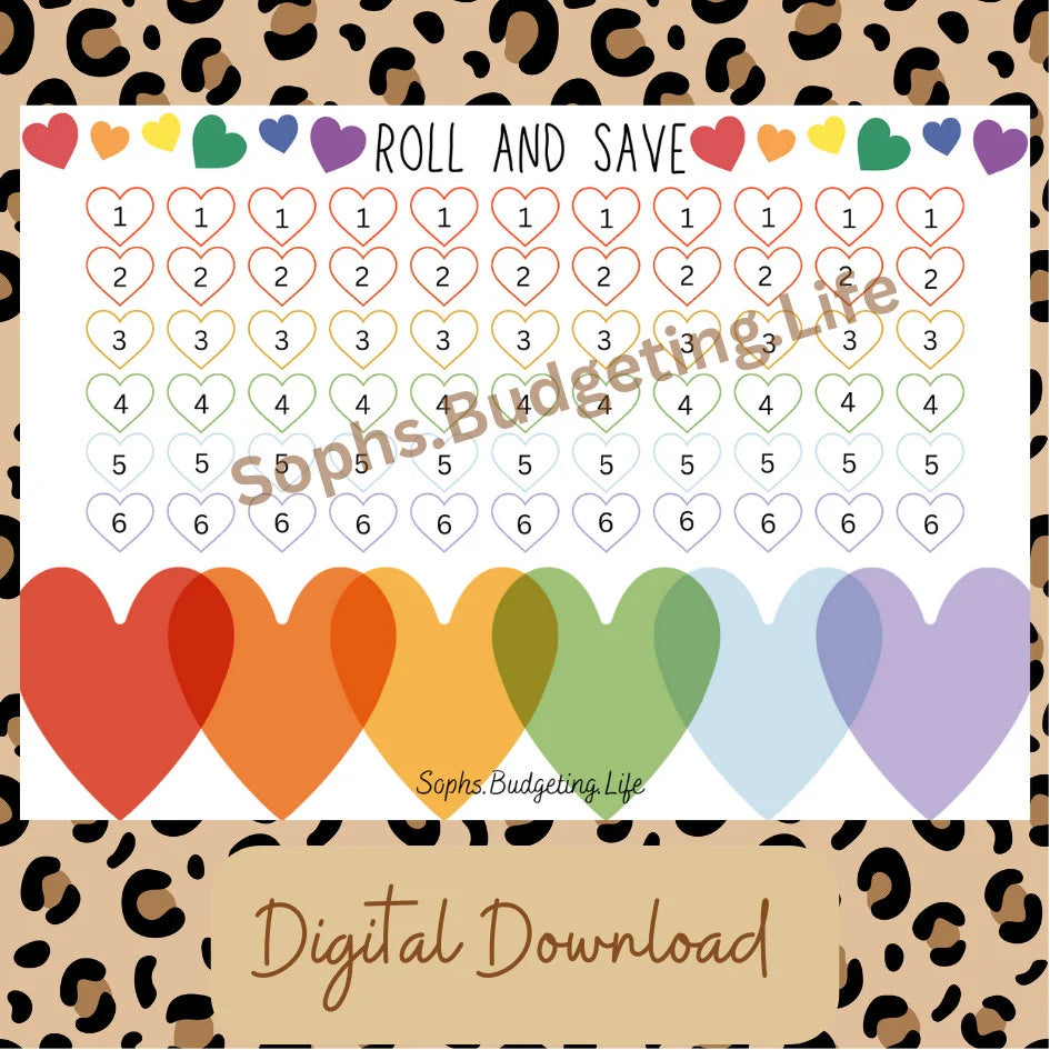Roll and Save A4 Digital Download