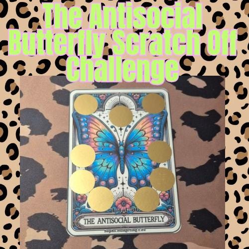 The AntiSocial Butterfly Tarot Scratch Off