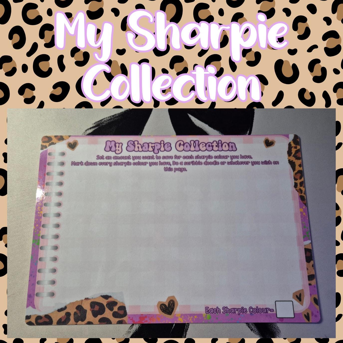 My Sharpie Collection A4 savings challenge