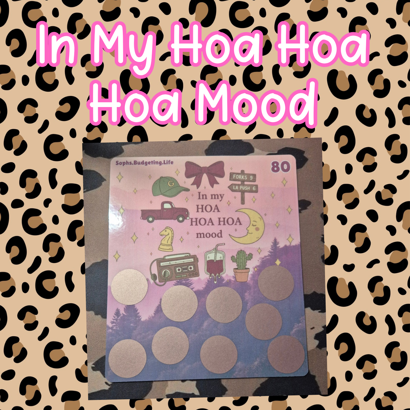 In My Hoa Hoa Hoa Mood Large Square Scratch Off