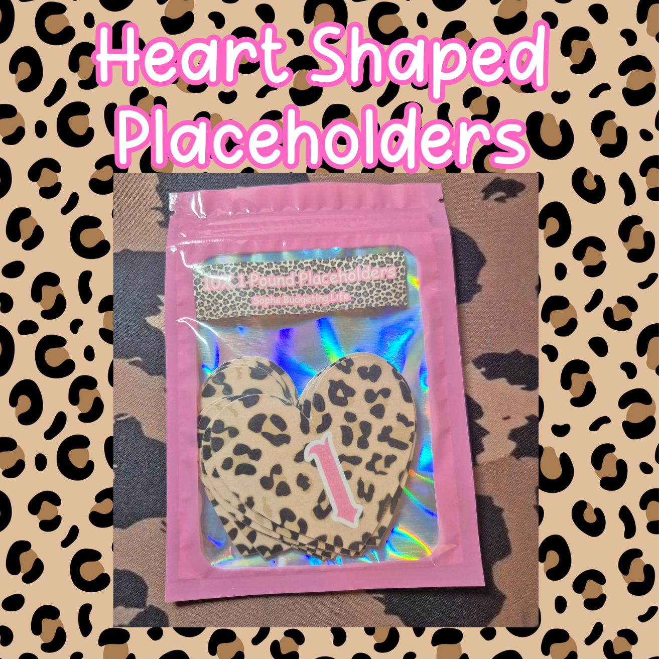 Heart Shaped Pound Placeholder (10 Pack)