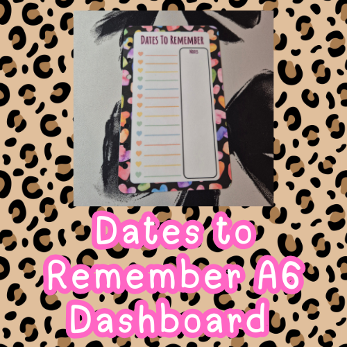 Dates To Remember A6 dashboard