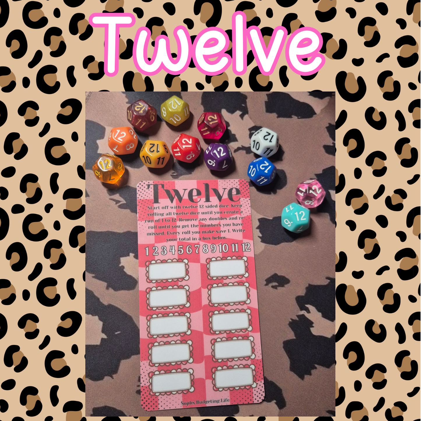 Twelve / A6 savings challenge