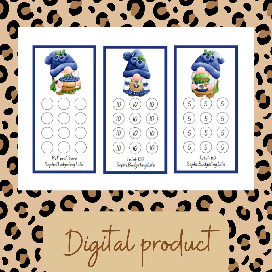 Blueberry Mini Printable A4 Digital Download
