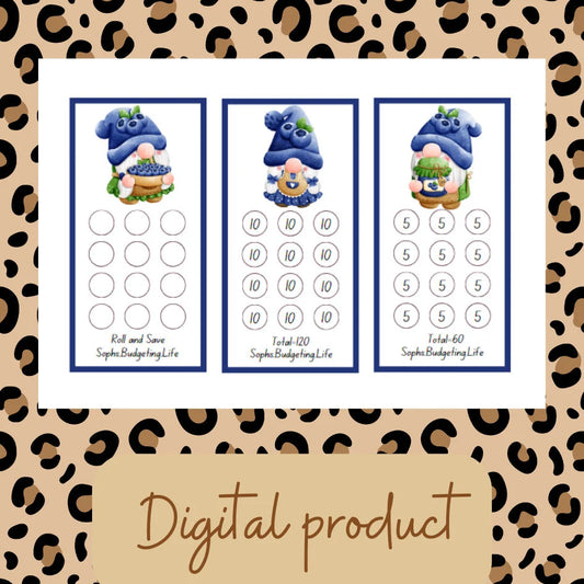Blueberry Mini Printable A4 Digital Download