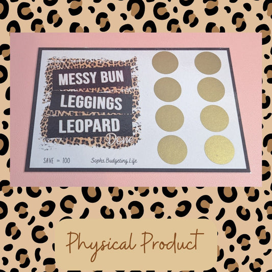 Messy Bun, Leggings, Leopard A5 Scratch Challenge