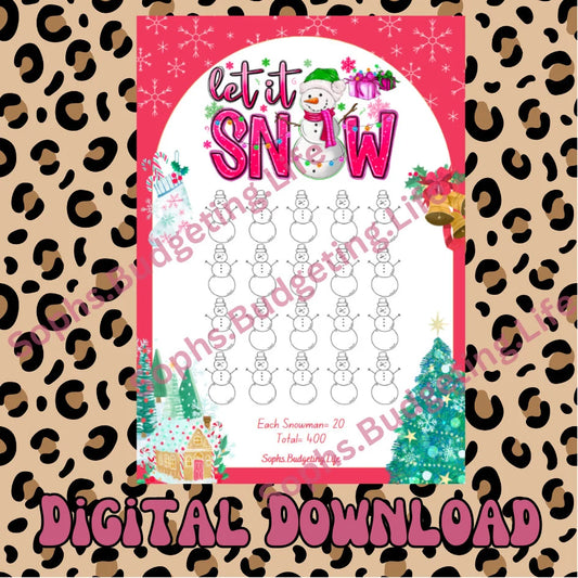 Let It Snow A4 Digital Download