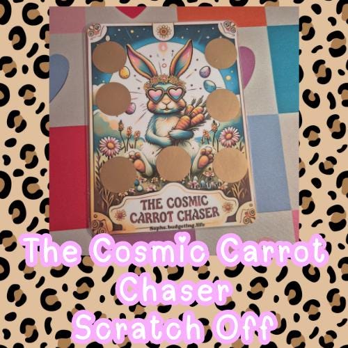 The Cosmic Carrot Chaser Tarot Scratch Off
