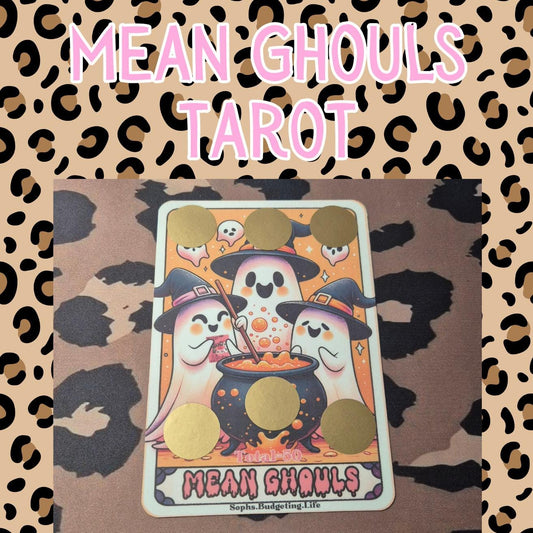 Mean Ghouls Tarot Scratch Off Savings Challenge