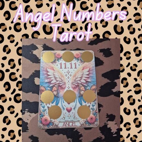 Angel Numbers Tarot Scratch Off Savings Challenge