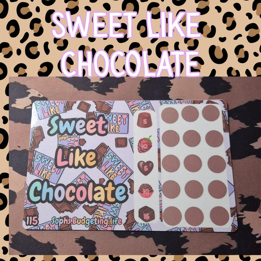 Sweet Like Chocolate /A5 scratch off savings challenge