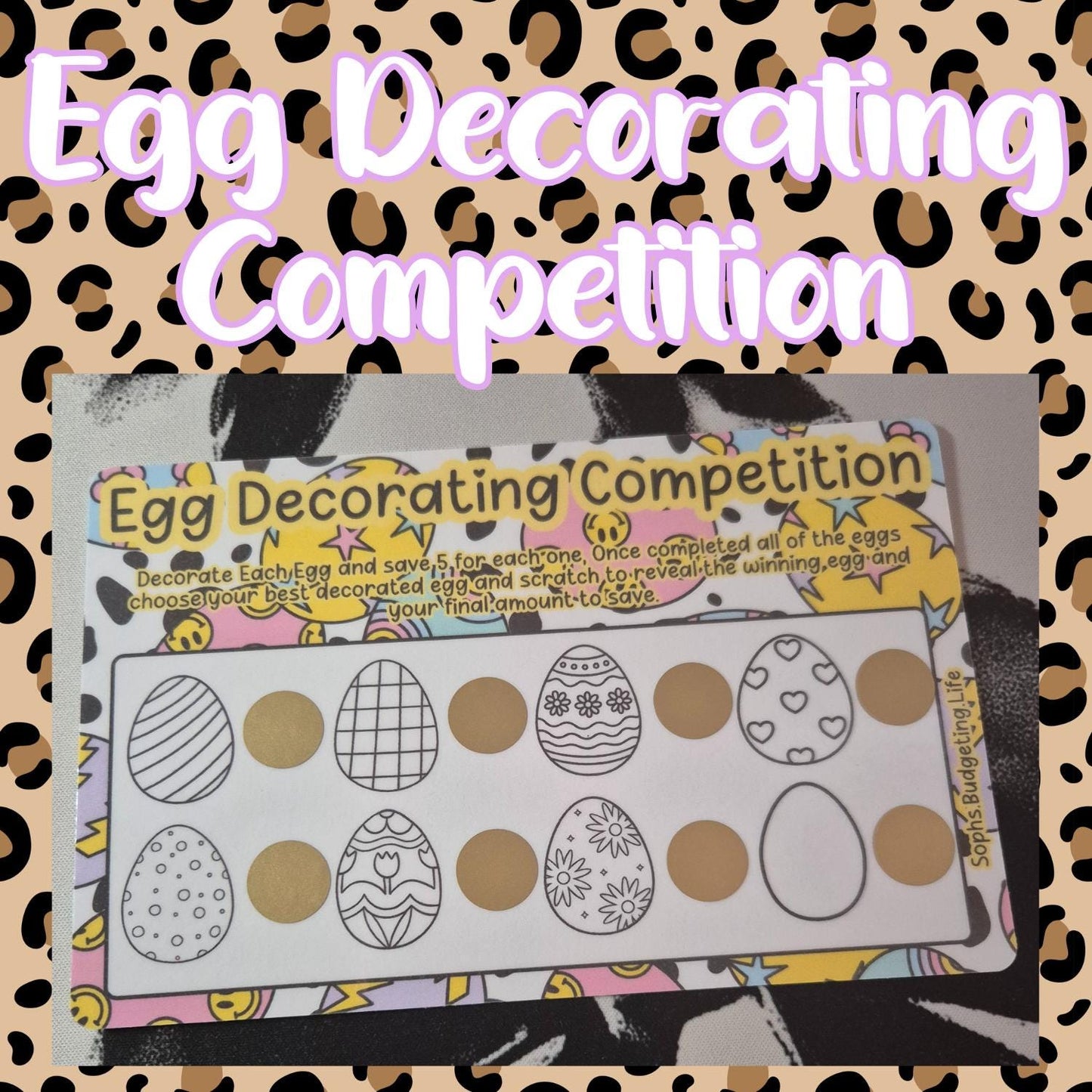 Egg Decorating Competition A5 Challenge
