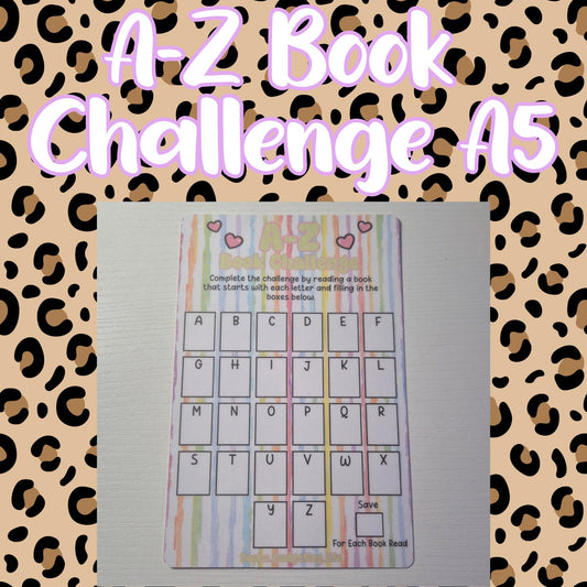 A-Z Book Savings Challenge A5