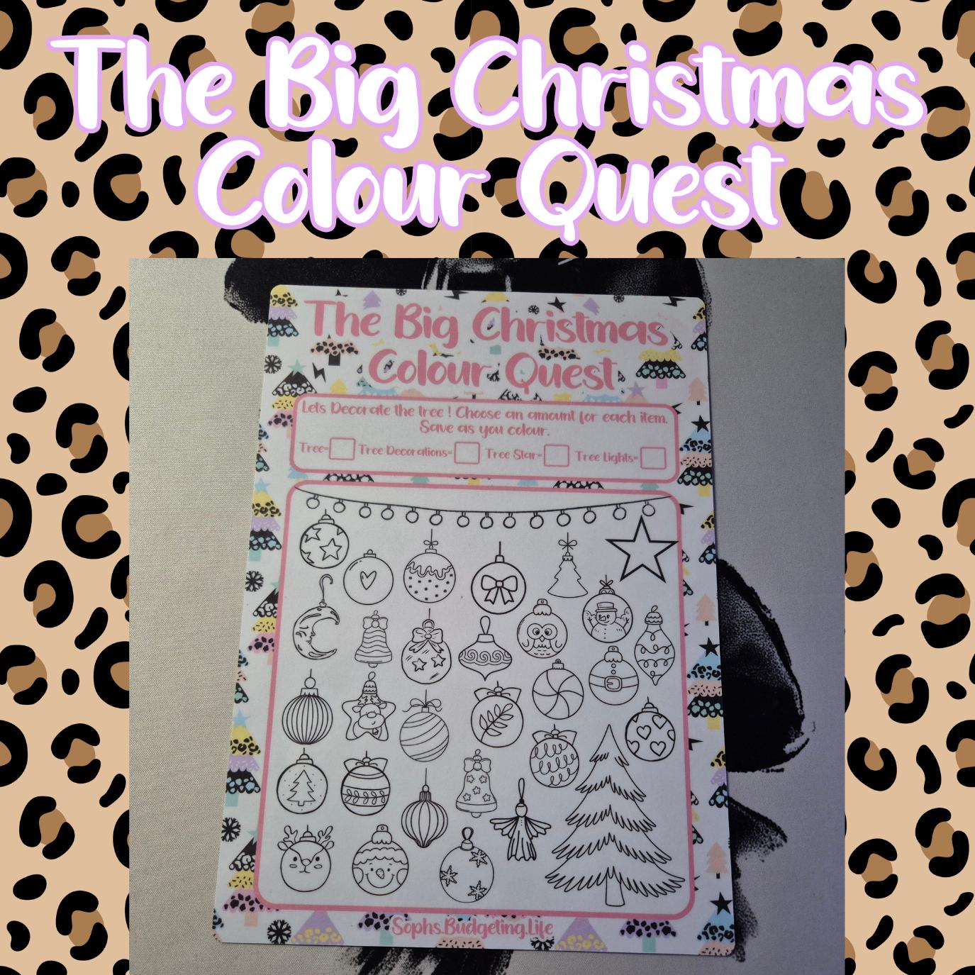 The Big Christmas Colour Quest A4