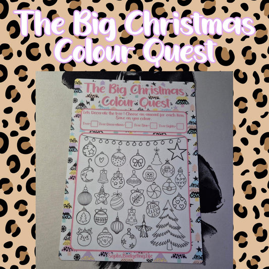 The Big Christmas Colour Quest A4