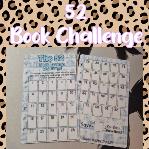 52 Book Reading Savings Challenge