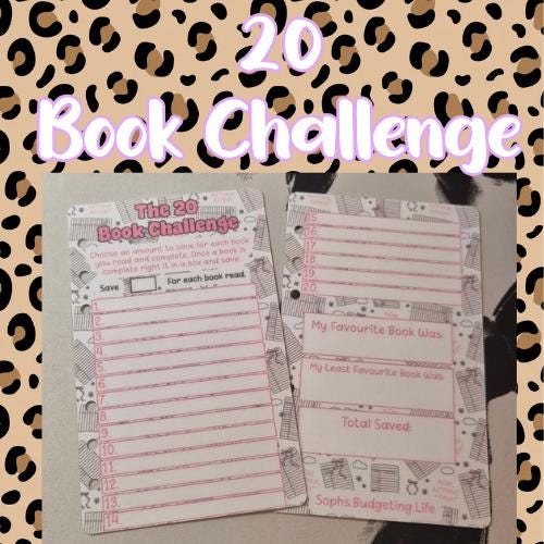 20 Book Reading Savings Challenge