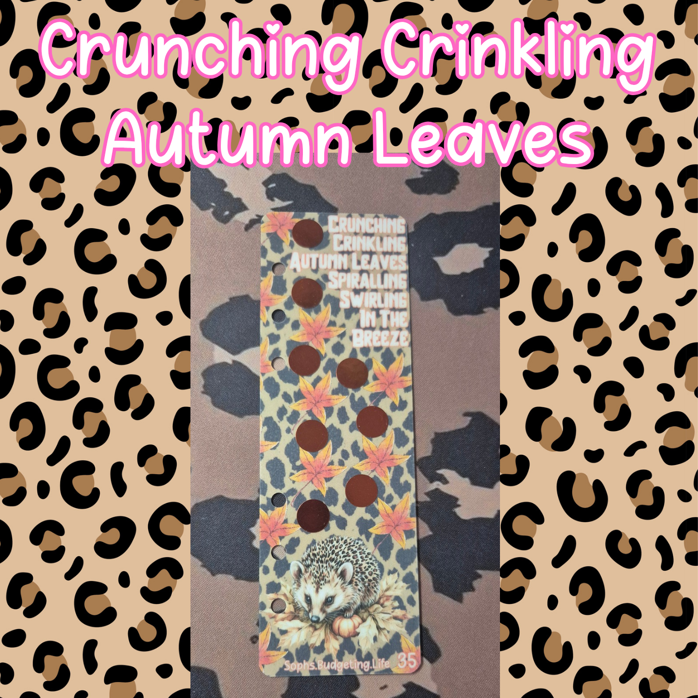 Crunching Crinkling Autumn Leaves Bookmark Scratch