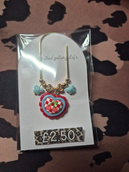 Decorative Binder Cherry Paperclip