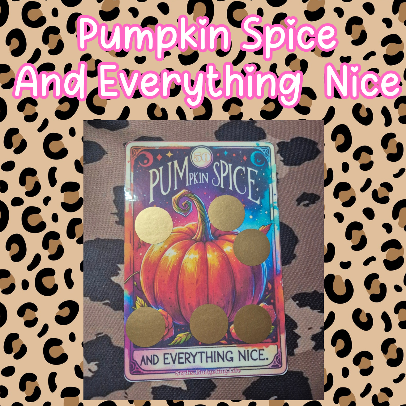 Pumpkin Spice Tarot Scratch