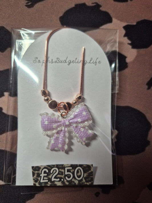 Decorative Binder Bow Paperclip